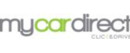 MyCarDirect brand logo for reviews of car rental and other services