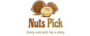 Nuts Pick brand logo for reviews of food and drink products
