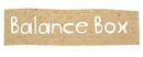 Balance Box brand logo for reviews of food and drink products