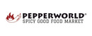 Pepperworld Spicy Good Food Market brand logo for reviews of food and drink products