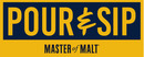 Pour & Sip brand logo for reviews of food and drink products