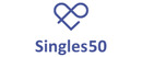 Singles 50 brand logo for reviews of dating websites and services
