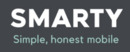 Smarty brand logo for reviews of mobile phones and telecom products or services