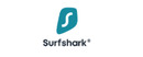 Surfshark brand logo for reviews of mobile phones and telecom products or services