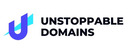 Unstoppable Domains brand logo for reviews of financial products and services