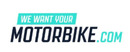 We Want Your Motorbike brand logo for reviews of car rental and other services