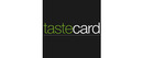 Tastecard brand logo for reviews of food and drink products
