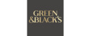 Green & Black's brand logo for reviews of food and drink products