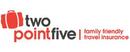 TwoPointFive Travel Insurance brand logo for reviews of insurance providers, products and services