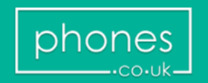 Phones.co.uk brand logo for reviews of mobile phones and telecom products or services