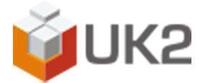 UK2 brand logo for reviews of mobile phones and telecom products or services