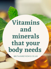 Vitamins and minerals that your body needs