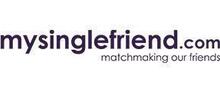 Mysinglefriend.com brand logo for reviews of dating websites and services