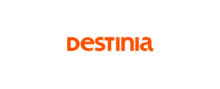Destinia brand logo for reviews of travel and holiday experiences