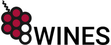 8Wines brand logo for reviews of food and drink products