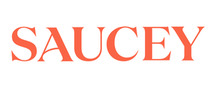Saucey brand logo for reviews of food and drink products