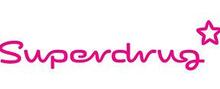 Superdrug brand logo for reviews of online shopping for Children & Baby products