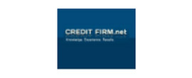 CreditFirm brand logo for reviews of financial products and services