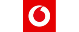 Vodafone brand logo for reviews of mobile phones and telecom products or services