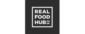 Real Food Hub brand logo for reviews of food and drink products